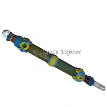 Green Aventurine Chakra Tibetan Wands