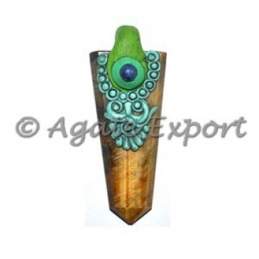 Tiger Eye Flate Pencil Tibetan Pendants