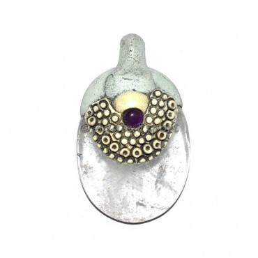 Crystal Quartz Tibetan Pendants