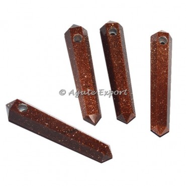 Thrid Eyen Sunstone Double Point Focal Pendants