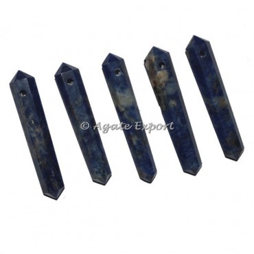 Sodalite Double Point Focal Pendants