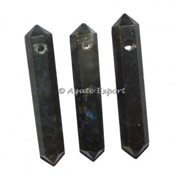 Labrodrite Double Point Focal Pendants