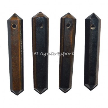 Tiger Eye Double Point Focal Pendants