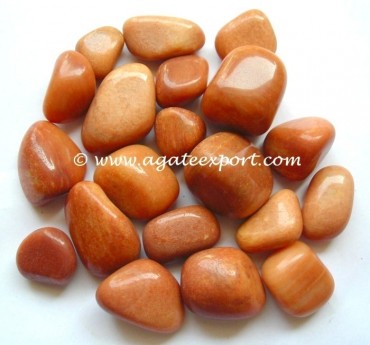 Peach Aventurine Tumbled Stones.