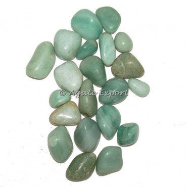 Light Green Aventurine Tumbled Stones