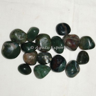 Moos Agate Stone Tumbled