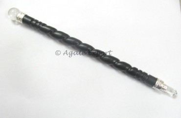 Carved Roose Wood Wand