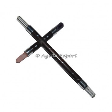 Quartz Stone Rosewood Healing Wands