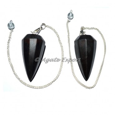Rose Wood Faceted Pendulum
