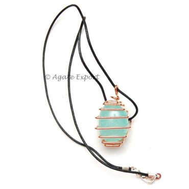 Aqva Onyx Tumbled Wrap Pendants