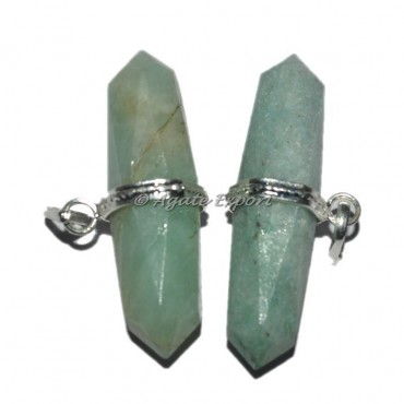 Green Aventurine Unique Pencil Pendants