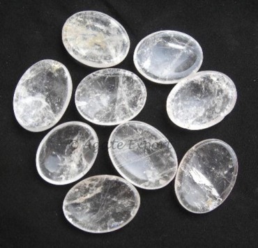 Crystal Quartz Worry Stones.