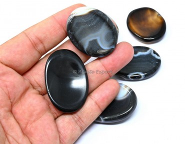 Black Onyx Worry Stone