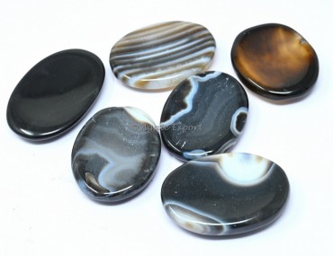 Black Onyx Worry Stone