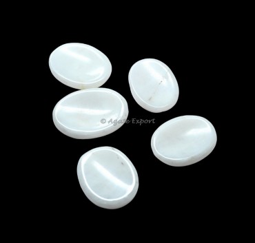 White Agate Worry Stones