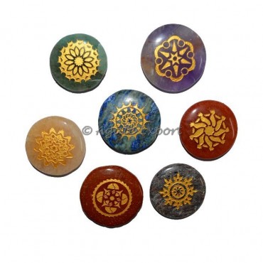 Traditional Chakra Symbols Golden Set